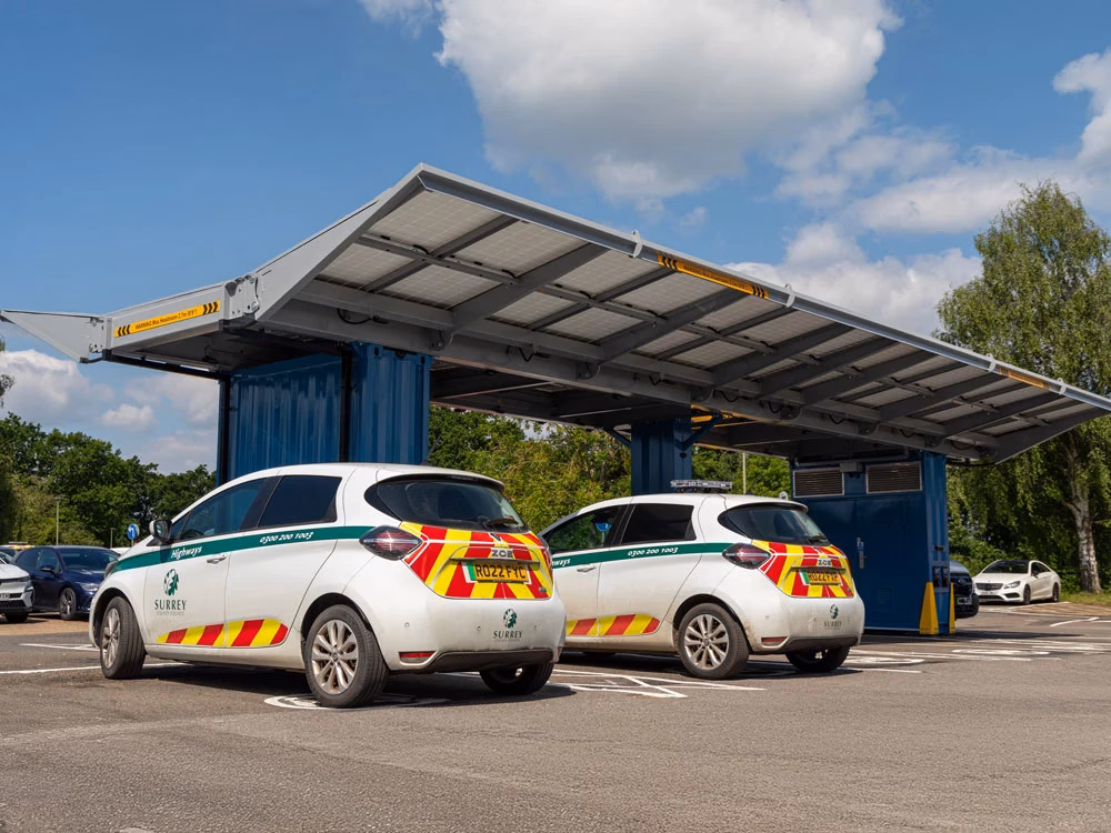 Fleet EV Charging at Surrey County Council Merrow
