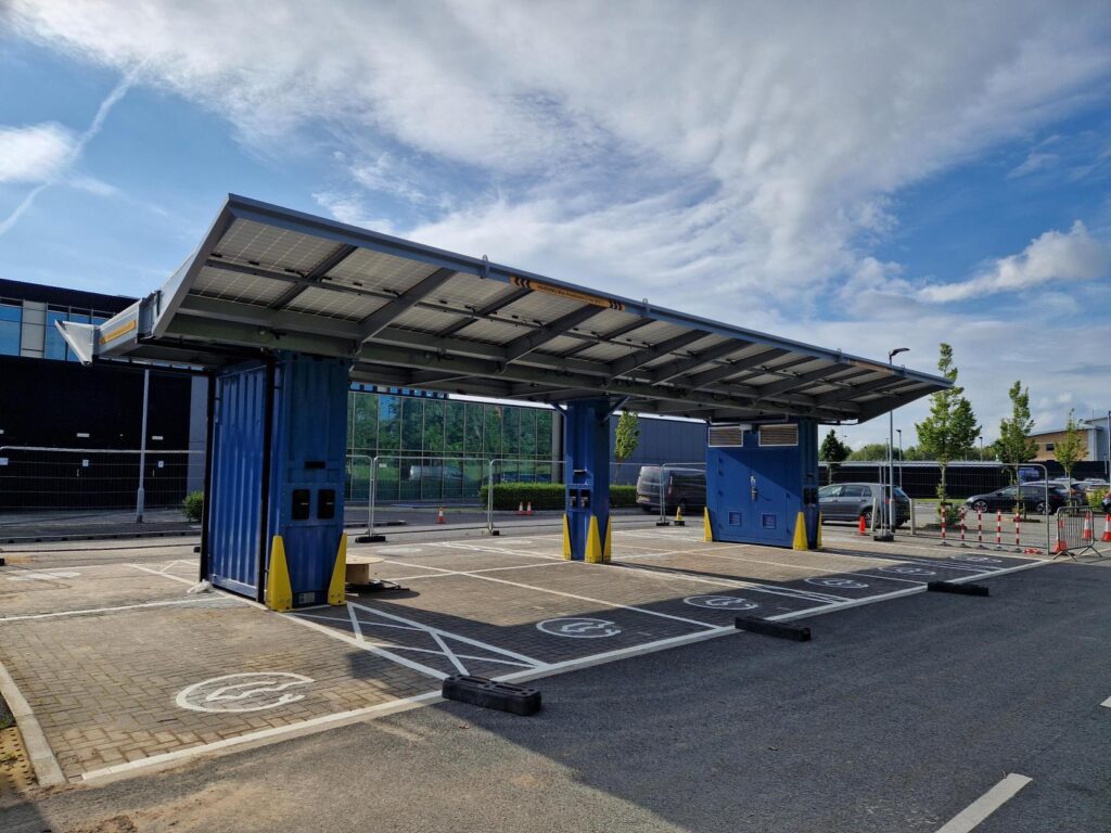 smart solar ev charger for fleet