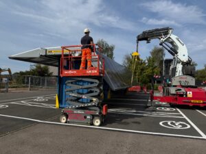 Solar EV Charging Installation Caterpillar